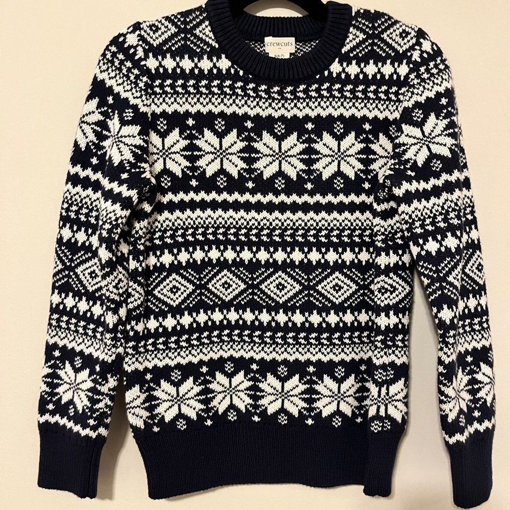 NWT Crewcuts boys sweater, size small 6-7